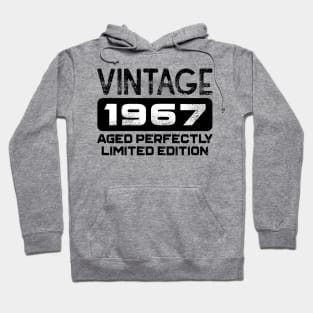 Birthday Gift Vintage 1967 Aged Perfectly Hoodie